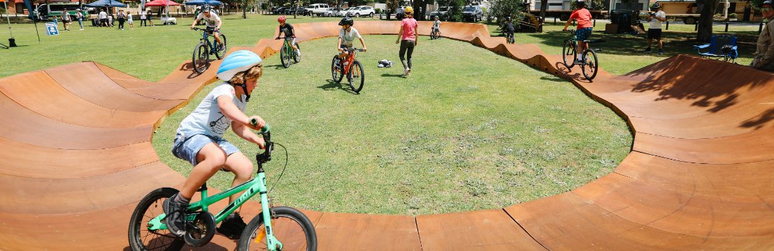 Image of bike riders at Millet Park